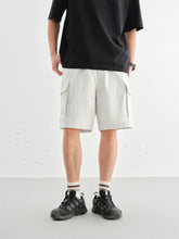Men's Cotton Jacquard Shorts with Graphic Pattern